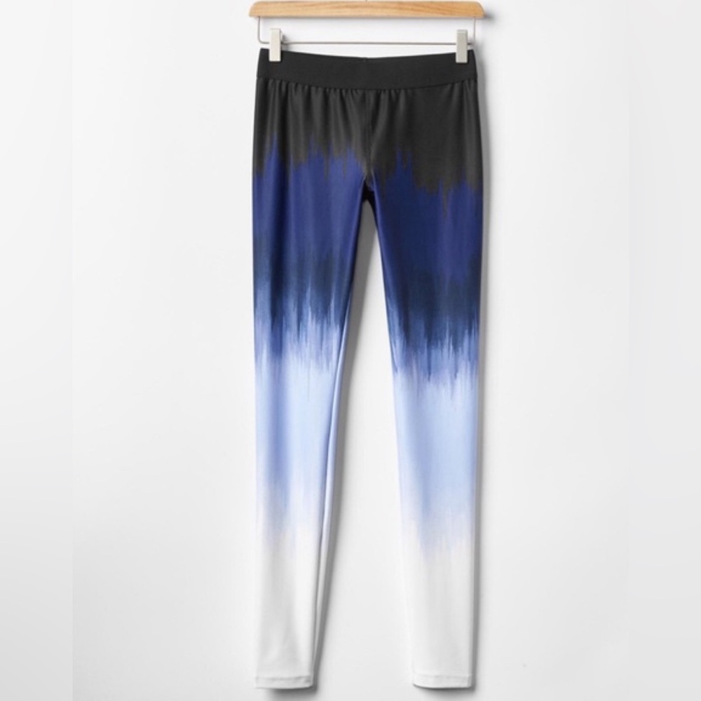 GAP GapFit Activewear Blue Ombre Leggings Size Small